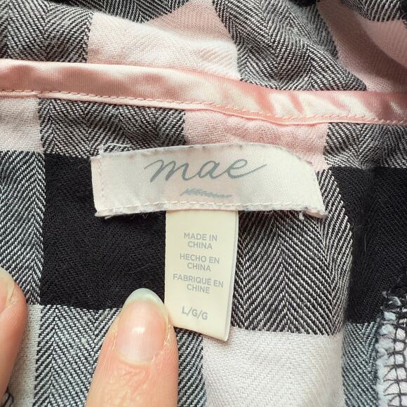 Mae Button Down PJ Dress Plaid - Picture 3 of 4